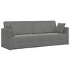 vidaXL Canap&eacute;-lit au sol 200cm Gris fonc&eacute; Velours