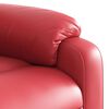 vidaXL Fauteuil inclinable &eacute;lectrique Rouge Similicuir