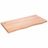 vidaXL &Eacute;tag&egrave;re murale marron clair bois ch&ecirc;ne massif trait&eacute;