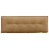 vidaXL Coussin de Dos Marron 140 x 50 cm Tissu en velours c&ocirc;tel&eacute;