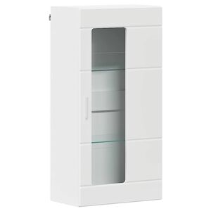 vidaXL Cabinet en Bois Blanc Bois d'ing&eacute;nierie