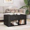 vidaXL Table basse Ch&ecirc;ne noir 80 x 50 x 40 cm Bois d'ing&eacute;nierie
