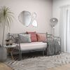 vidaXL Cadre de canap&eacute;-lit extensible sans matelas gris m&eacute;tal 90x200cm