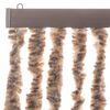 vidaXL Rideau anti-mouches beige et marron fonc&eacute; 90x220 cm chenille