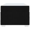 vidaXL Cadre de lit avec matelas Noir 80 x 200 cm tissu
