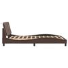 vidaXL Cadre de lit sans matelas Zadar marron 140x200 cm similicuir
