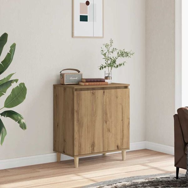 vidaXL Buffet ch&ecirc;ne artisanal 60x35x70 cm bois d'ing&eacute;nierie