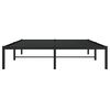 vidaXL Cadre de lit m&eacute;tal sans matelas noir 140x200 cm