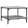 vidaXL Table basse sonoma gris 55x55x40 cm bois d'ing&eacute;nierie