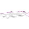 vidaXL Lit de jour avec matelas cire marron 90x190 cm bois pin massif