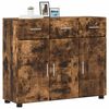 vidaXL Buffet FLORIN Ch&ecirc;ne fum&eacute; 88,5 x 30,5 x 73 cm Bois d'ing&eacute;nierie