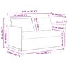 vidaXL Canap&eacute; 2 pcs Gris fonc&eacute; 196 x 82 x 85 cm tissu