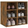 vidaXL Armoire &agrave; chaussures Ch&ecirc;ne fum&eacute; 52,5x30x50 cm