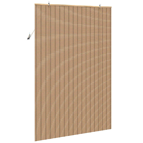 vidaXL Store enrouleur avec des rideaux Nature 140 x 220 cm Bambou