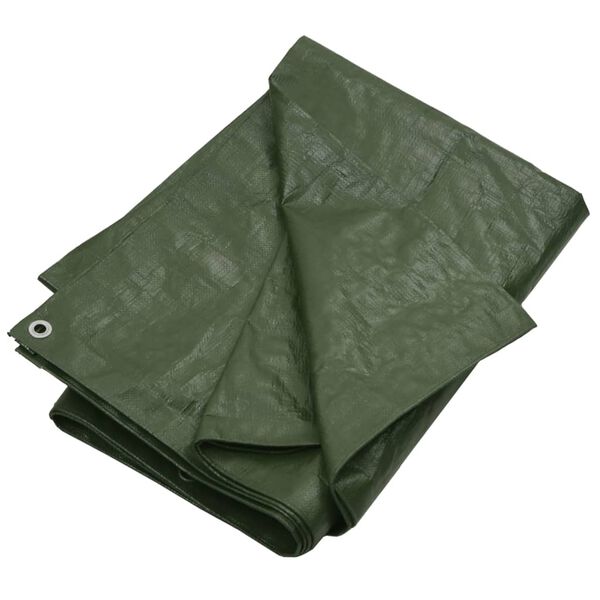 vidaXL B&acirc;che 180 g/m&sup2; 3x6 m Vert PEHD
