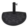 vidaXL Socle de parasol demi-rond R&eacute;sine