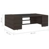 vidaXL Salon de jardin 8 pcs R&eacute;sine tress&eacute;e Marron
