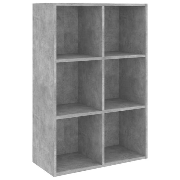vidaXL Biblioth&egrave;que/Buffet gris b&eacute;ton 66x30x98 cm bois d'ing&eacute;nierie