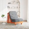 vidaXL Canap&eacute;-lit futon avec matelas 70x206x11 cm bois massif de pin