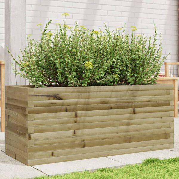 vidaXL Jardini&egrave;re 110x40x45,5 cm bois de pin impr&eacute;gn&eacute;