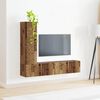 vidaXL Ensemble meuble TV 3 pcs Bois ancien Bois d'ing&eacute;nierie