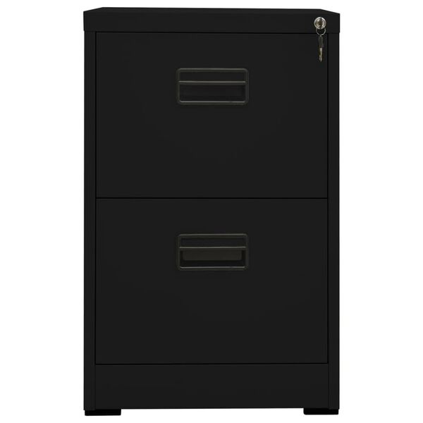 vidaXL Classeur Noir 46x62x72,5 cm Acier