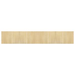 vidaXL Tapis rectangulaire naturel clair 70x400 cm bambou