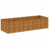 vidaXL Lit sur&eacute;lev&eacute; de jardin 290x100x69 cm acier corten