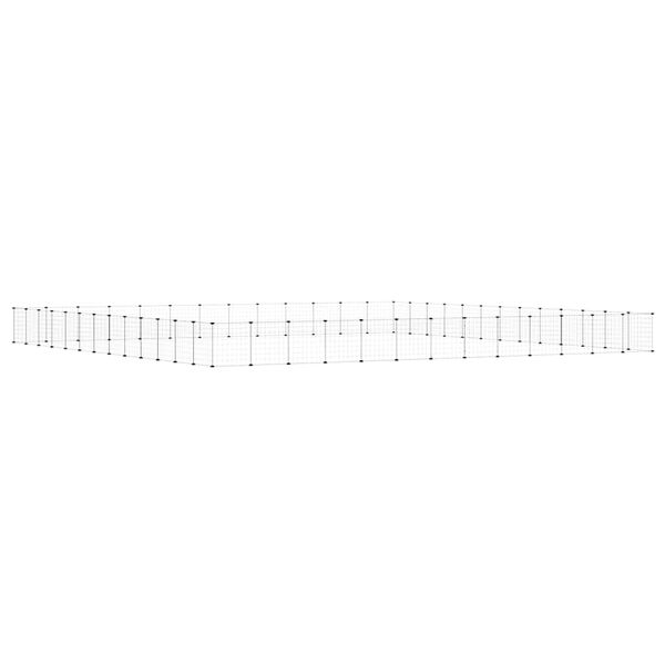 vidaXL Cage animaux de compagnie &agrave; 52 panneaux et porte Noir 35x35 cm