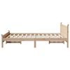 vidaXL Cadre de lit sans matelas 135x190 cm bois de pin massif