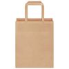 vidaXL Sacs en papier 250 pcs avec poign&eacute;es marron 18x8x22 cm
