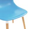 vidaXL Chaises &agrave; manger lot de 2 bleu plastique