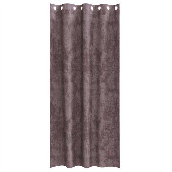 vidaXL Rideaux en velours 2 pcs Marron 260 x 140 cm Velours