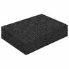 vidaXL Tapis de patio en granulat de caoutchouc Noir 6 x 9 x 2 cm