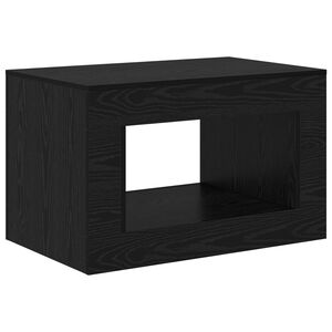 vidaXL Coffee Table Ch&ecirc;ne noir 80.5 x 50 x 50 cm Bois d'ing&eacute;nierie