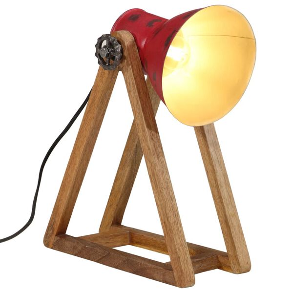 vidaXL Lampe de bureau 25 W rouge d&eacute;lav&eacute; 30x17x40 cm E27