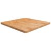 vidaXL Dessus de table carr&eacute; Marron clair 90x90x4cm Bois ch&ecirc;ne trait&eacute;
