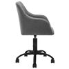 vidaXL Chaises pivotantes &agrave; manger lot de 4 Gris clair Tissu