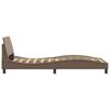 vidaXL Cadre de lit Dover cappuccino 100x200 cm similicuir