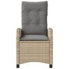 vidaXL Ensemble de bistro 3 pcs coussins m&eacute;lange beige r&eacute;sine tress&eacute;e