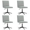 vidaXL Chaises &agrave; manger lot de 4 Gris clair Velours