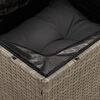 vidaXL Salon de jardin 8 pcs avec coussins gris r&eacute;sine tress&eacute;e
