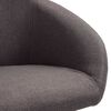 vidaXL Chaise pivotante de salle &agrave; manger Taupe Tissu