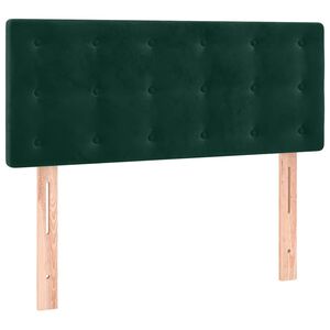 vidaXL T&ecirc;te de lit Vert fonc&eacute; 90x5x78/88 cm Velours