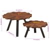 vidaXL Tables basses 2 pcs bois massif récupéré et fer