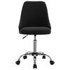 vidaXL Chaises &agrave; manger lot de 2 noir tissu