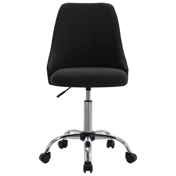 vidaXL Chaises &agrave; manger lot de 2 noir tissu