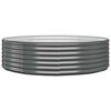 vidaXL Lit sur&eacute;lev&eacute; de jardin Acier galvanis&eacute; Anthracite