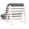 vidaXL Canap&eacute;-lit futon avec matelas 90x206x11 cm bois massif de pin