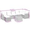 vidaXL Salon de jardin avec coussins 8 pcs beige r&eacute;sine tress&eacute;e